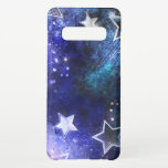 Capa Para Samsung Galaxy Fundo de Espaço com Estrelas<br><div class="desc">fundo azul espacial com estrelas</div>