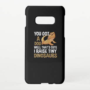 Capa Para Samsung Galaxy Funny I Raise Tiny Dinosaurs Bearded Dragon Pet