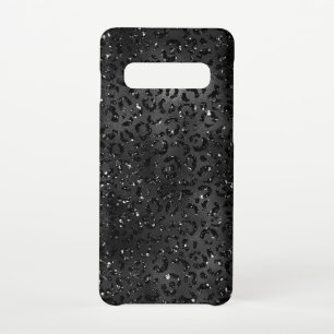 Capa Para Samsung Galaxy Impressão de Pele Preta Chita Leopard