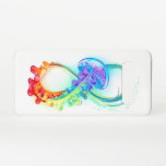 Capa Para Samsung Galaxy Infinidade com água-vivas do Arco-Íris<br><div class="desc">Símbolo multicolorido infinito com águas-vivas brilhantes do arco-íris decoradas com tentáculos longos em fundo branco. Água-viva arco-íris.</div>