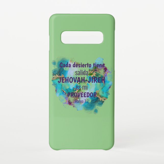 Capa Para Samsung Galaxy Jehovah Jireh Provedor cores do mármore espanhol (Verso)