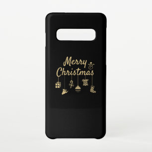 Capa Para Samsung Galaxy Mal Natal Ornaments - Ouro