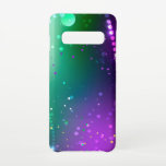 Capa Para Samsung Galaxy Mardi Gras Festivo Purple Background<br><div class="desc">Púrpura brilhante e fundo verde com confete brilhante. Festival Mardi Gras.</div>