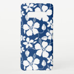 Capa Para Samsung Galaxy Marinho HAWAIIAN HULA (HIBISCUS)<br><div class="desc">Padrão de Hula Havaiana (Hibiscus) em Azul Marinho. Copyright de Kelly Hironaka,  nº 3 Design</div>