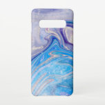 Capa Para Samsung Galaxy mármore azul claro de prata roxo azul claro<br><div class="desc">Belo brilho falso e mármore.</div>