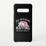Capa Para Samsung Galaxy Minha camisa de dormir - Preguiçoso Unicórnio dorm<br><div class="desc">Design bonito e engraçado com um preguiçoso monstro dormindo e a citação "Minha camisa oficial de dormir". Bom para os jovens e os velhos.</div>