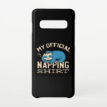Capa Para Samsung Galaxy Minha camisa oficial de dormir, preguiçosa Sloth<br><div class="desc">Design bonitinho e engraçado com preguiçoso dormindo Lama dormindo e a citação "Minha camisa de dormir oficial". Bom para os jovens e os velhos.</div>
