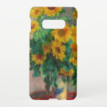 Capa Para Samsung Galaxy Monet Sunflower<br><div class="desc">Samsung Galaxy Case com o Buquê de pintura de óleo de girassóis de Claude Monet (1881). Lindos girassóis num vaso azul sobre uma mesa vermelha. Um presente de excelente para fãs do impressionismo e da arte francesa.</div>