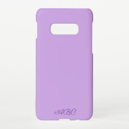 Capa Para Samsung Galaxy Monograma de Lavanda Lusciosa
