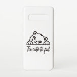 Capa Para Samsung Galaxy Muito fofo para falhar<br><div class="desc">Os bancos são grandes demais para falhar e você é fofo demais ou adorável demais para falhar. Legal e engraçada ideia de presente. Uma combinação perfeita para adultos e crianças.</div>