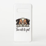 Capa Para Samsung Galaxy Muito fofo para falhar<br><div class="desc">Os bancos são grandes demais para falhar e você é fofo demais ou adorável demais para falhar. Legal e engraçada ideia de presente. Uma combinação perfeita para adultos e crianças.</div>