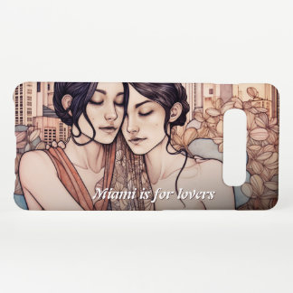 Capa Para Samsung Galaxy Mulheres Centros de Miami Curtindo Lésbicas Desenh