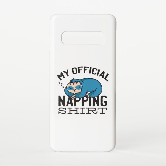 Capa Para Samsung Galaxy My official napping shirt - Lazy sleeping Sloth (Verso)