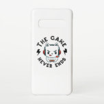 Capa Para Samsung Galaxy O jogo nunca acaba<br><div class="desc">Para um jogador de verdade,  o jogo não acabou. Design único de jogos atraente. Uma combinação perfeita para o seu evento de jogos ou como presente para amigos de jogadores,  família,  viciado em jogos,  nerd de jogos,  geeks de jogos,  aberrações de jogos.</div>