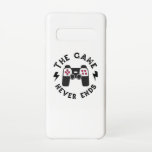 Capa Para Samsung Galaxy O jogo nunca acaba<br><div class="desc">Para um jogador de verdade,  o jogo não acabou. Design único de jogos atraente. Uma combinação perfeita para o seu evento de jogos ou como presente para amigos de jogadores,  família,  viciado em jogos,  nerd de jogos,  geeks de jogos,  aberrações de jogos.</div>