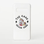 Capa Para Samsung Galaxy O Jogo nunca acaba para os Unicórnios<br><div class="desc">Para um jogador de verdade,  o jogo não acabou. Design único de jogos atraente. Uma combinação perfeita para o seu evento de jogos ou como presente para amigos de jogadores,  família,  viciado em jogos,  nerd de jogos,  geeks de jogos,  aberrações de jogos.</div>