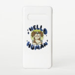 Capa Para Samsung Galaxy Olá humano Meditando yoga cão<br><div class="desc">Design de cão bonito com um cão adorável meditando numa pose de ioga com a citação "Olá Humano". Uma combinação perfeita para cada amante de cães e dono de animais. Ideia de presente de excelente para adultos e crianças.</div>