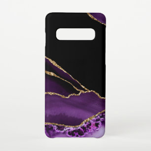 Capa Para Samsung Galaxy Ouro de Glamor Preto Violet