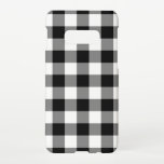 Capa Para Samsung Galaxy Padrão de Gingham Preto e Branco<br><div class="desc">O padrão de gingham preto e branco apresenta quadrados pretos,  brancos e cinzas em uma xadrez marcada e em negrito. Capas para outros modelos e dispositivos disponíveis na barra lateral. Imagem criada digitalmente. Copyright © Claire E. Skinner. Todos os direitos reservados.</div>