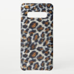Capa Para Samsung Galaxy padrão de impressão em animais impressão em branco<br><div class="desc">Esta capa de telefone de diversão original tem um padrão de impressão de folhas preto e marrom. A design do caso é uma impressão animal selvagem e realmente se destaca. Ela reflete o lado divertido da sua personalidade. As manchas pretas e bronzeadas do leopardo parecem legal se destacam contra o...</div>
