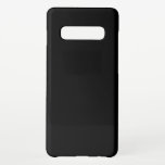 Capa Para Samsung Galaxy Preto<br><div class="desc">Uma maleta escura e de cor sólida "Black" Samsung Galaxy S10 . Este preto é preto puro. Clique em "Personalizar" para mudar de cor ou para adicionar um padrão ou design. Código hexadecimal do produto: #000000</div>