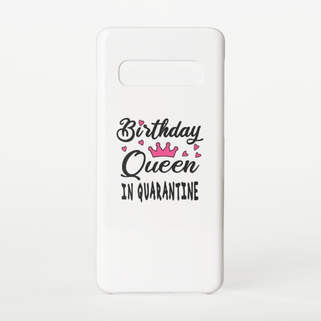 Capa Para Samsung Galaxy Rainha de aniversário em quarentena (Verso)