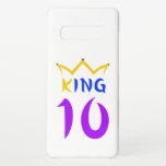 Capa Para Samsung Galaxy Rei 10<br><div class="desc">O Rei 10 é a coroa do rei e a palavra do rei & número 1. O número 1 é vestido pelas estrelas e significa que você é o melhor em tudo!</div>