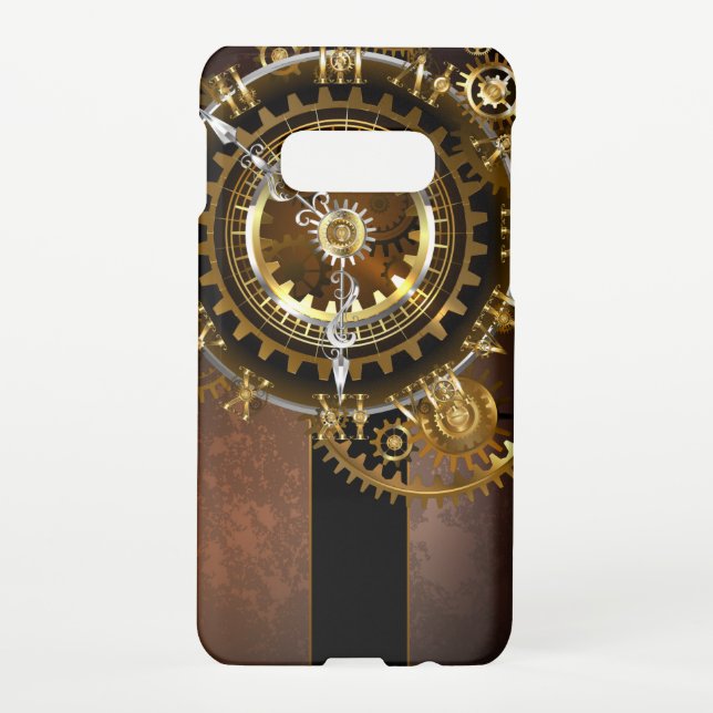 Capa Para Samsung Galaxy Relógio a vapor com engrenagens antigas (Verso)