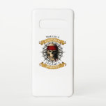 Capa Para Samsung Galaxy Trabalhar Como Uma Festa De Capitã Como Uma Joll D<br><div class="desc">Engraçado Pirata Capitão Jolly Roger Crânio pirata e cruzou espadas. Para vagabundos de praia,  se você ama o oceano e veleja.</div>