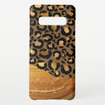 Capa Para Samsung Galaxy Traços Dourados na Pele de Tigre Metal<br><div class="desc">impressão absolutamente chic e brilhante em animais</div>