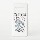 Capa Para Samsung Galaxy Tudo o que desejo é um Unicórnio<br><div class="desc">Um unicórnio maravilhoso,  doce e feliz. Design unicórnio único e atraente. Uma combinação perfeita para crianças e adultos. ideia de presente de excelente. Bom para os jovens e os velhos.</div>