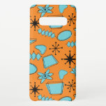 Capa Para Samsung Galaxy Turquesa de Formas Atômicas MCM em Laranja<br><div class="desc">Formas modernas e ícones de meio século desenhados à mão digitalizados para padrões sem costura design</div>