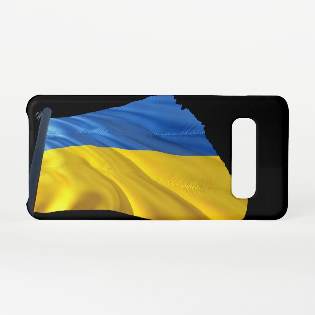Capa Para Samsung Galaxy Ukraine Flag - War, Politics, Suffering (Verso Horizontal)