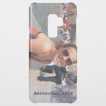 Foto com a galáxia S9 de Samsung do texto+ caso