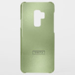 Capa Para Samsung Galaxy S9 Plus, Uncommon Fundo verde de imersão<br><div class="desc">Verde brilhando sobre o fundo abstrato moderno.</div>