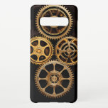 Capa Para Samsung Galaxy Ursos e Cogas-do-Véu Pretos e Dourados<br><div class="desc">Exclusivamente a partir de designs4 dias,  nossos estilos de aço preto e ouro com engrenagens e capa de telefone de células de engrenagens</div>