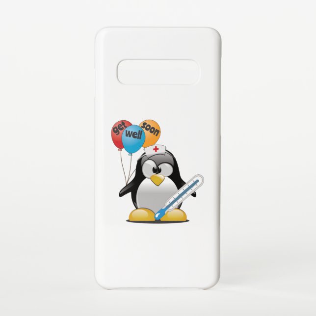 Capa Para Samsung Galaxy Vai logo. Enfermeira de pinguins. (Verso)