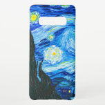 Capa Para Samsung Galaxy Van Gogh Starry Night<br><div class="desc">Samsung Galaxy Case com a pintura a óleo de Vincent van Gogh na Noite Estrelada (1889). Inspirada pela sua estadia num asilo, a arte representa uma aldeia debaixo de um céu noturno de lua azul e amarela e estrelas. Um presente de excelente para fãs do Poste-impressionismo e da arte holandesa....</div>