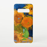 Capa Para Samsung Galaxy Van Gogh Sunflower<br><div class="desc">Caso Samsung Galaxy apresentando Vincent van Gogh's Vase com Cinco Girassóis (1888). A vida ainda mostra cinco lindos girassóis em um vaso verde. Um presente de excelente para fãs do Poste-impressionismo e da arte holandesa.</div>