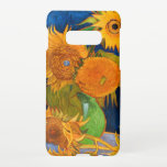 Capa Para Samsung Galaxy Van Gogh Sunflower<br><div class="desc">Caso Samsung Galaxy apresentando Vincent van Gogh's Vase com Cinco Girassóis (1888). A vida ainda mostra cinco lindos girassóis em um vaso verde. Um presente de excelente para fãs do Poste-impressionismo e da arte holandesa.</div>