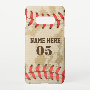 Capa Para Samsung Galaxy Vintage Personalizado Nome do Baseball Número Retr