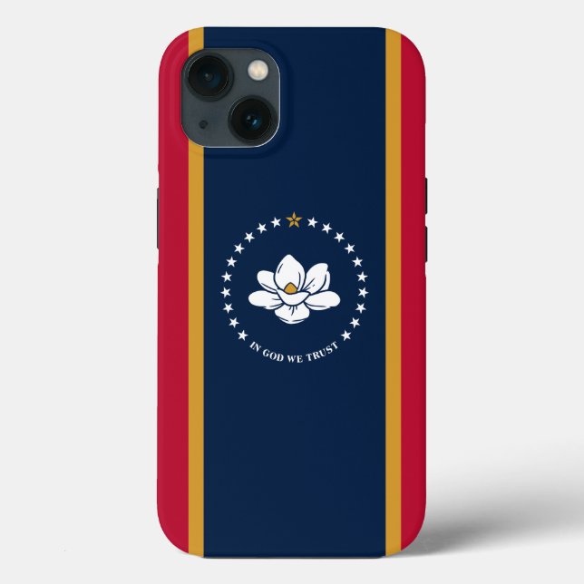 Capa Patriótica Apple Case-Mate, bandeira do Missi (Verso)