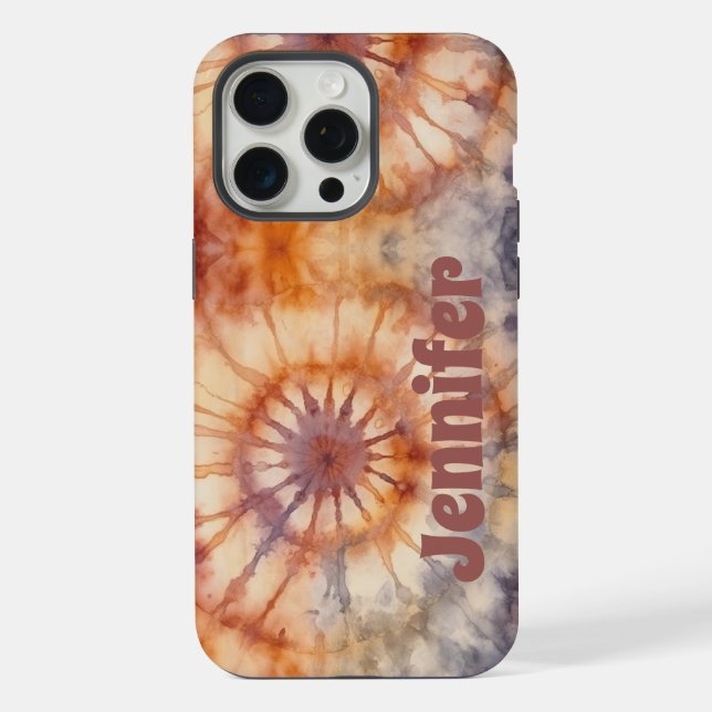 Capa personalizada Boho Tie Dye para iPhone / iPad (Verso)
