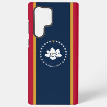 Capa Samsung Galaxy S22 Ultra, bandeira do Mississ