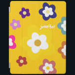 Capa Smart Para iPad A margarida colorida feliz floresce<br><div class="desc">Proteja seu iPad,  iPad-ar,  iPad-mini com este cobrir feliz lunático bonito das flores da margarida com um lugar para pôr sobre seus nome/iniciais. Para mudar a cor da pia batismal ou do fundo apenas clique "personalizam-no" botão.</div>