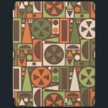 Capa Smart Para iPad Abstrato moderno do meio século retro geométrico<br><div class="desc">Estes anos 50 originais, retros/teste padrão geométrico abstrato modificação dos anos 60 são feitos dos triângulos, dos quadrados, dos retângulos e dos círculos. Projetou em máscaras do vintage da laranja, do verde e do creme em um fundo marrom. Repetições bonito deste teste padrão sem emenda. É para fãs do midcentury...</div>