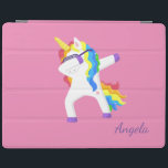 Capa Smart Para iPad Adorável Ombre Rainbow Unicorn<br><div class="desc">Adorável unicórnio mágico. Um design elegante e sofisticado.</div>
