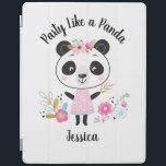 Capa Smart Para iPad Bonita cor-de-rosa e cor-de-rosa, feminina persona<br><div class="desc">Um panda fofo personalizado deu um tema de volta ao caso do Ipad escolar. Que garota não ama um panda adorável com flores? Esta capa de ipad bonita é uma adição perfeita para a diversão de suas meninas de volta aos suprimentos escolares. A parte de trás do planejador tinha um...</div>