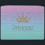 Capa Smart Para iPad Charming Tiara, Princesa, Rainbow Glitter<br><div class="desc">Esta imagem apresenta tiara e princesa no fundo do livro da glittery. Um presente moderno,  divertido,  engraçado,  na moda e elegante para mulheres e adolescentes.</div>