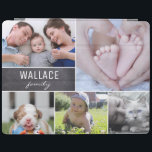 Capa Smart Para iPad Colagem de fotos da família linhas brancas do bloc<br><div class="desc">Transforme seu tablet em uma galeria de seus momentos mais preciosos com nosso Cobrir inteligente de fotos da família Chalkboard iPad "Memórias Cerejadas". Este cobrir não é apenas um acessório protetor, mas uma vitrine personalizada de suas memórias familiares favoritas, refletindo a popular tendência de personalização fotográfica observada nos itens mais...</div>